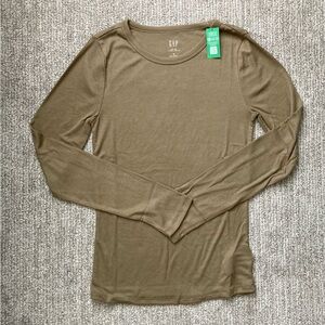 GAP Olive Long Sleeve Top BNWT